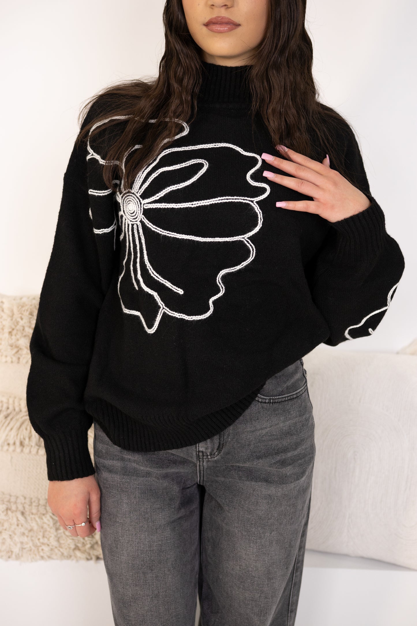 Jayda Knit Sweatshirt